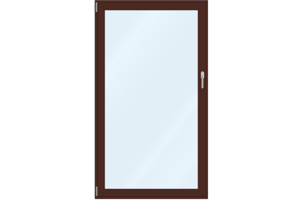 Alu-clad wooden French-door mahagony brown
