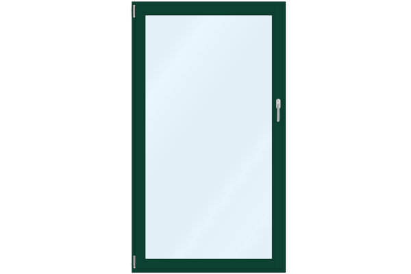 Aluminum French-door moss green