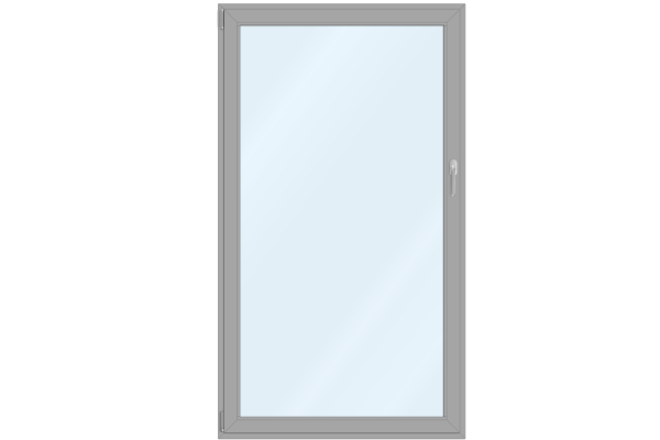 Aluminum French-door white aluminum