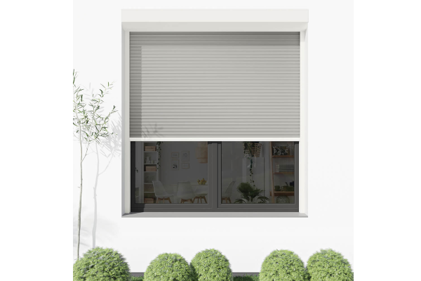 Roller shutters light gray
