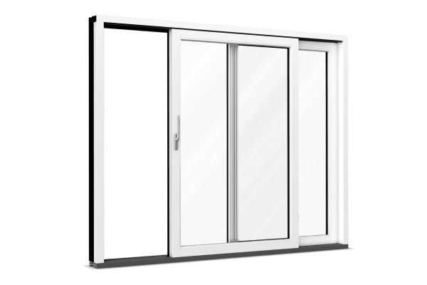 Aluminum patio door white
