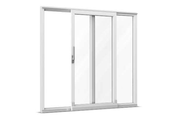 Vinyl parallel tilt-and-slide door white