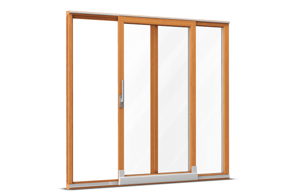 Wood parallel tilt-and-slide door spruce