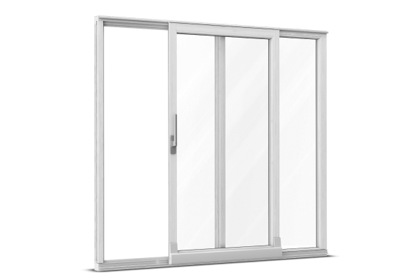 Wood tilt-and-slide door white