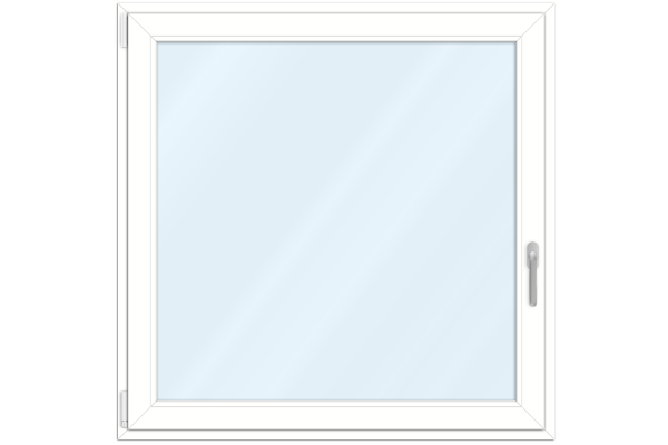Aluminium-clad wood window white