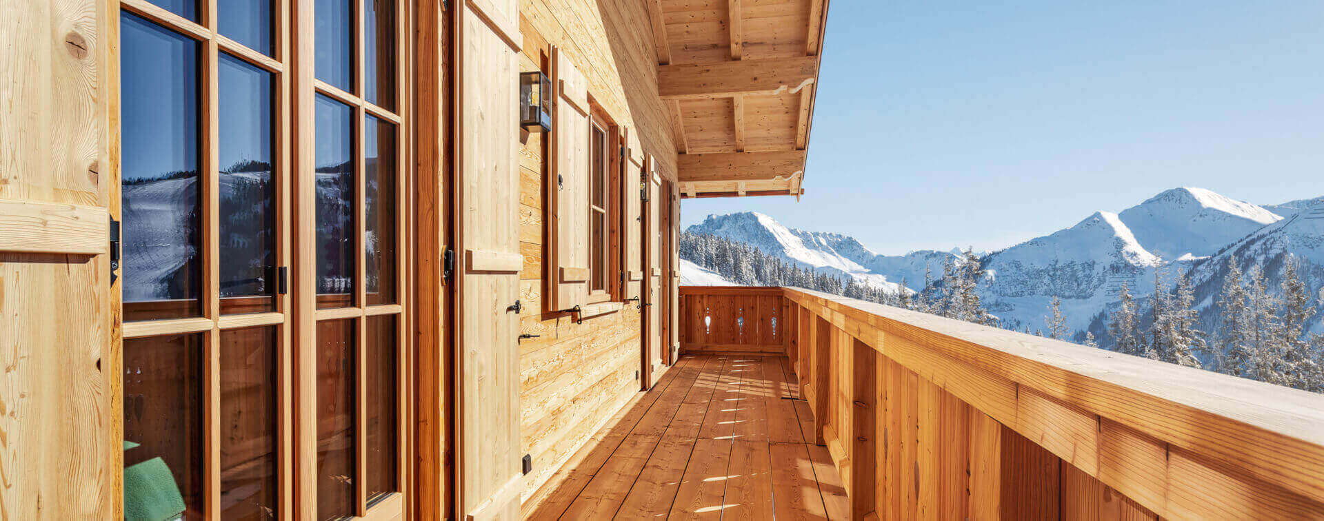 Wood French doors