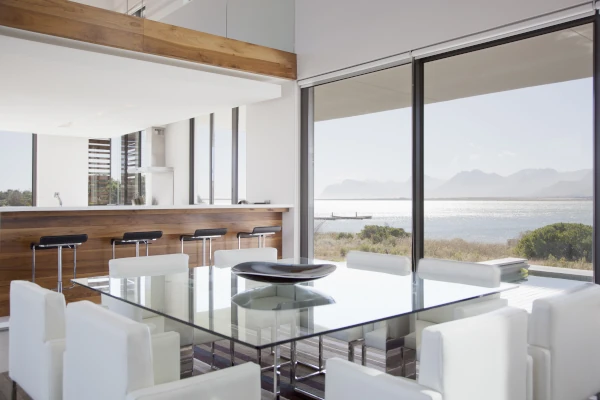 Sliding aluminum doors