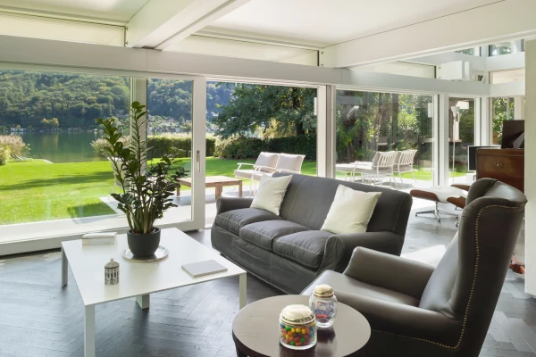 Sliding vinyl patio doors