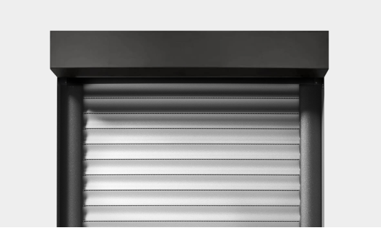 Front mounted roller shutters