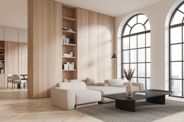 Aluminum windows with glazing bars