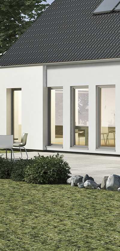 Passive House with Insulating Windows and Doors