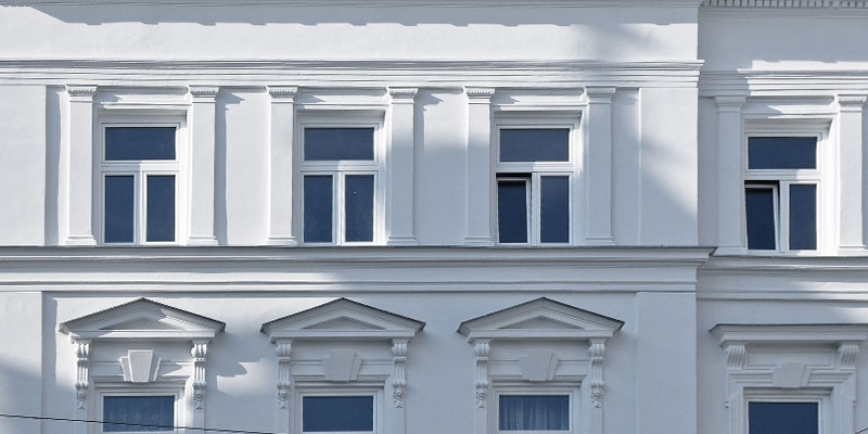 Transom windows exterior