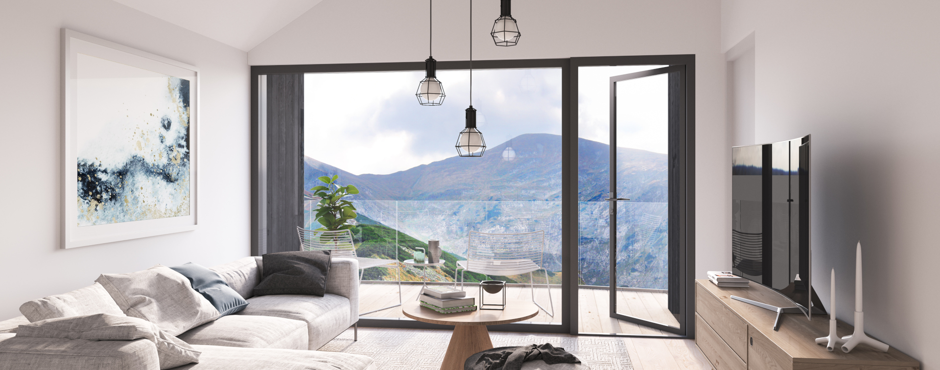 Aluclad vinyl French doors