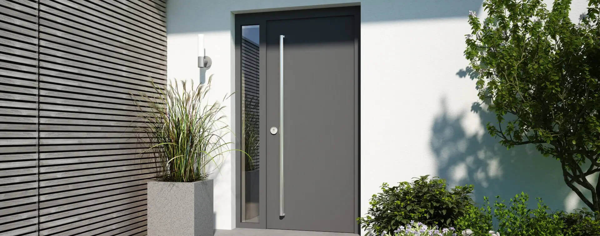 Aluminum front door