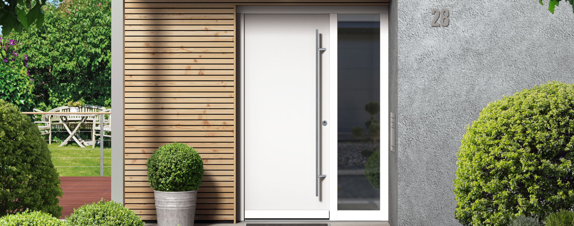 Vinyl front door