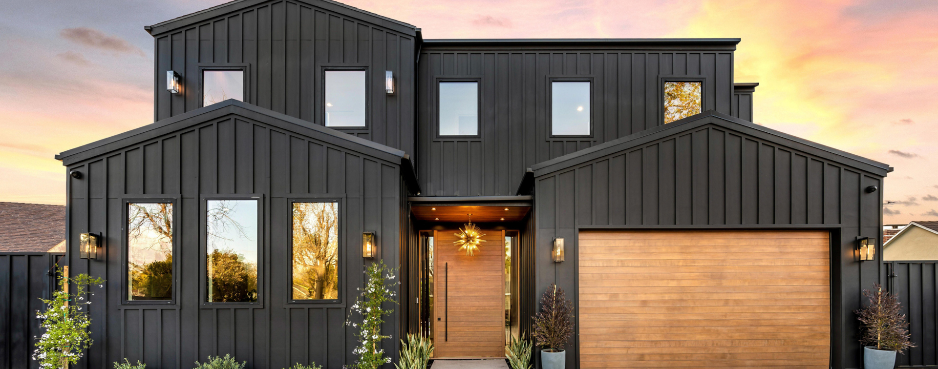 Wooden front door