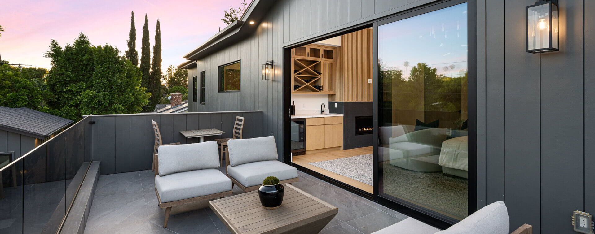 Aluminum-clad vinyl patio doors