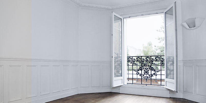 Wooden casement door