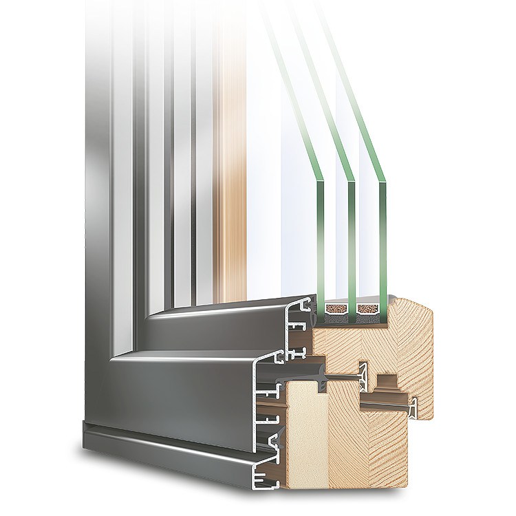 Passivhaus Profile in Aluclad Wood
